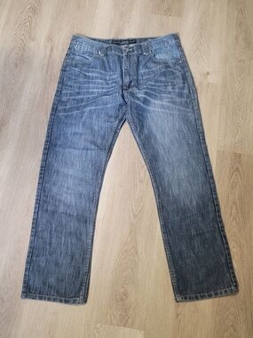 Truth Substance Common Sense Men's Jeans 34x32 Blue Straight Casual Cotton Blend